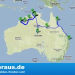 Australien 2002 - Die Karte Australien 2002 - Die Karte