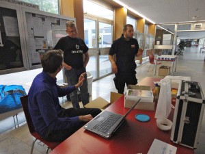 Aufbau am Freitag - WLAN läuft!